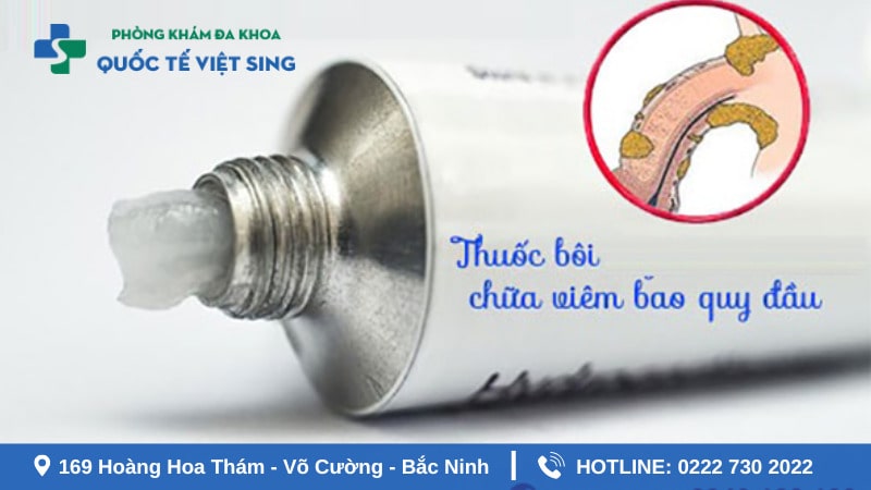 Chữa viêm bao quy đầu bằng thuốc