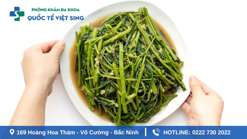 nam giới cắt bao quy đâu bắt buộc cần kiêng rau muống