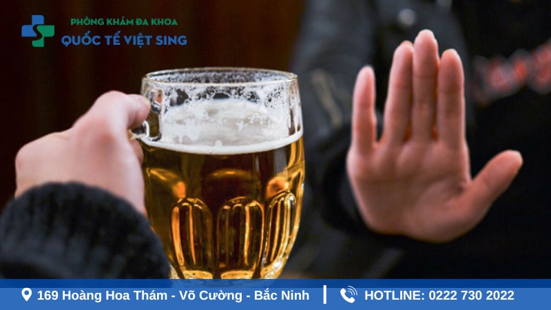 Cách khắc phục tình trạng đi ngoài ra máu sau khi uống rượu bia 