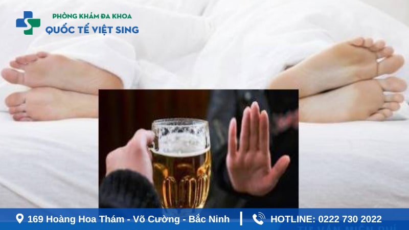 Không sử dụng rượu bia, chất kích thích