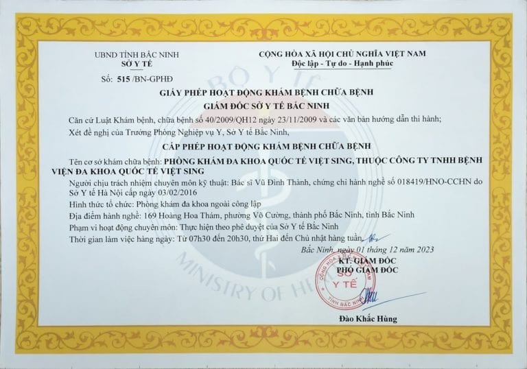 Cam kết của phòng khám đối với bênh nhận