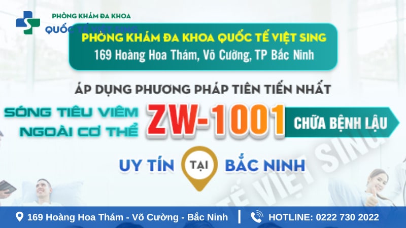 Chưa bệnh lậu tại Việt Sing - Công nghệ độc quyền ZW1001