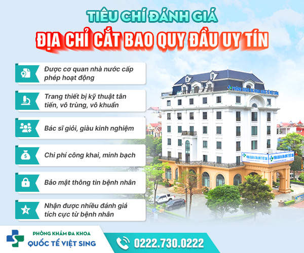 Tiêu chí lựa chọn cơ sở cắt bao quy đầu uy tín và an toàn