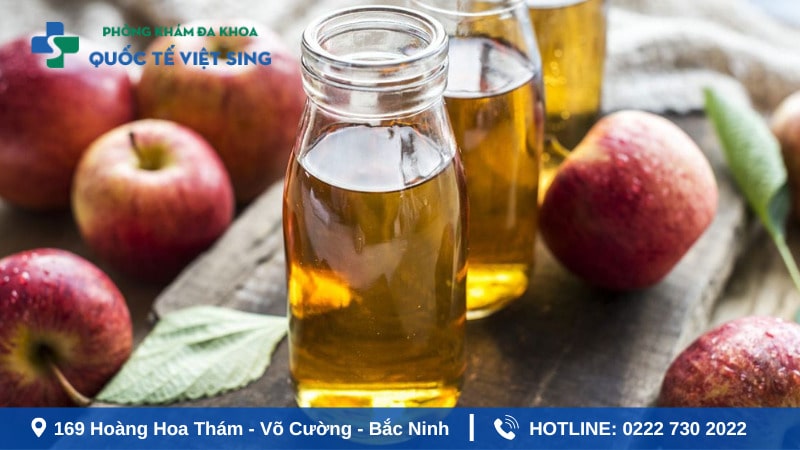 Cách chữa sùi mào gà ở miệng tại nhà bằng giấm táo