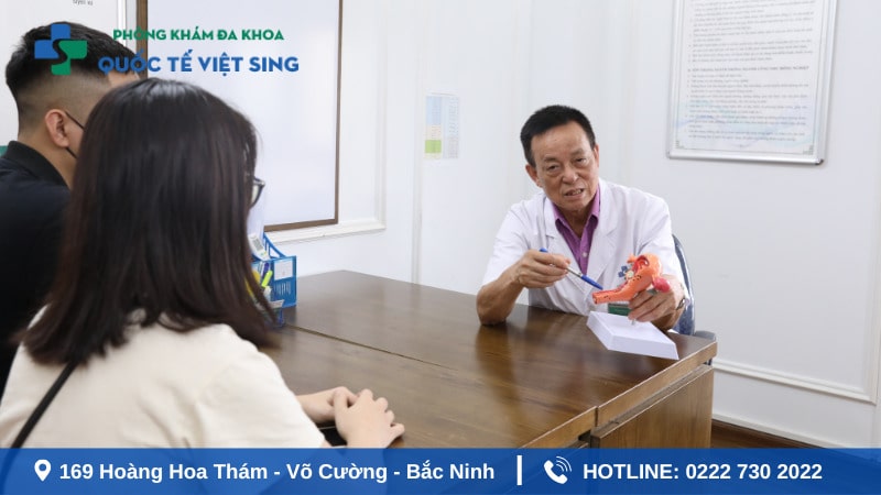Quy trình thực hiện khám chữa trĩ của Đa khoa Việt Sing
