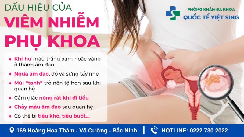 Dấu hiệu viêm phụ khoa thường gặp chị em nên biết