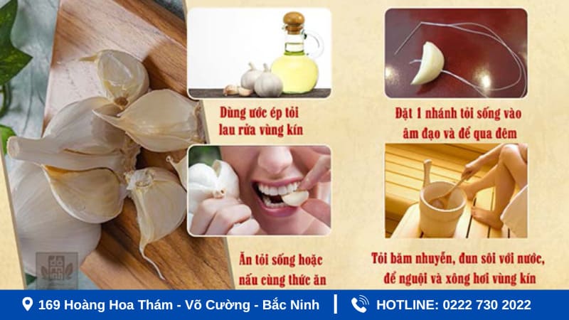Dùng tỏi chữa viêm phụ khoa tại nhà