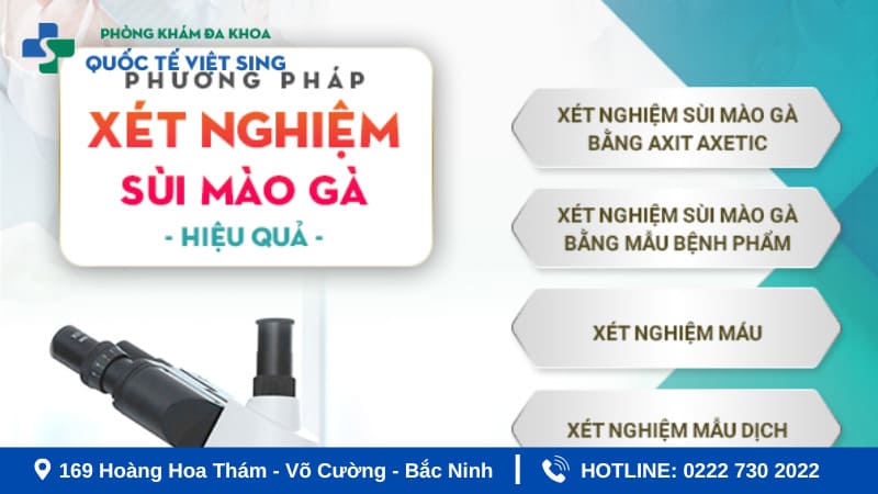 Các phương pháp xét nghiệm sùi mào gà hiện nay